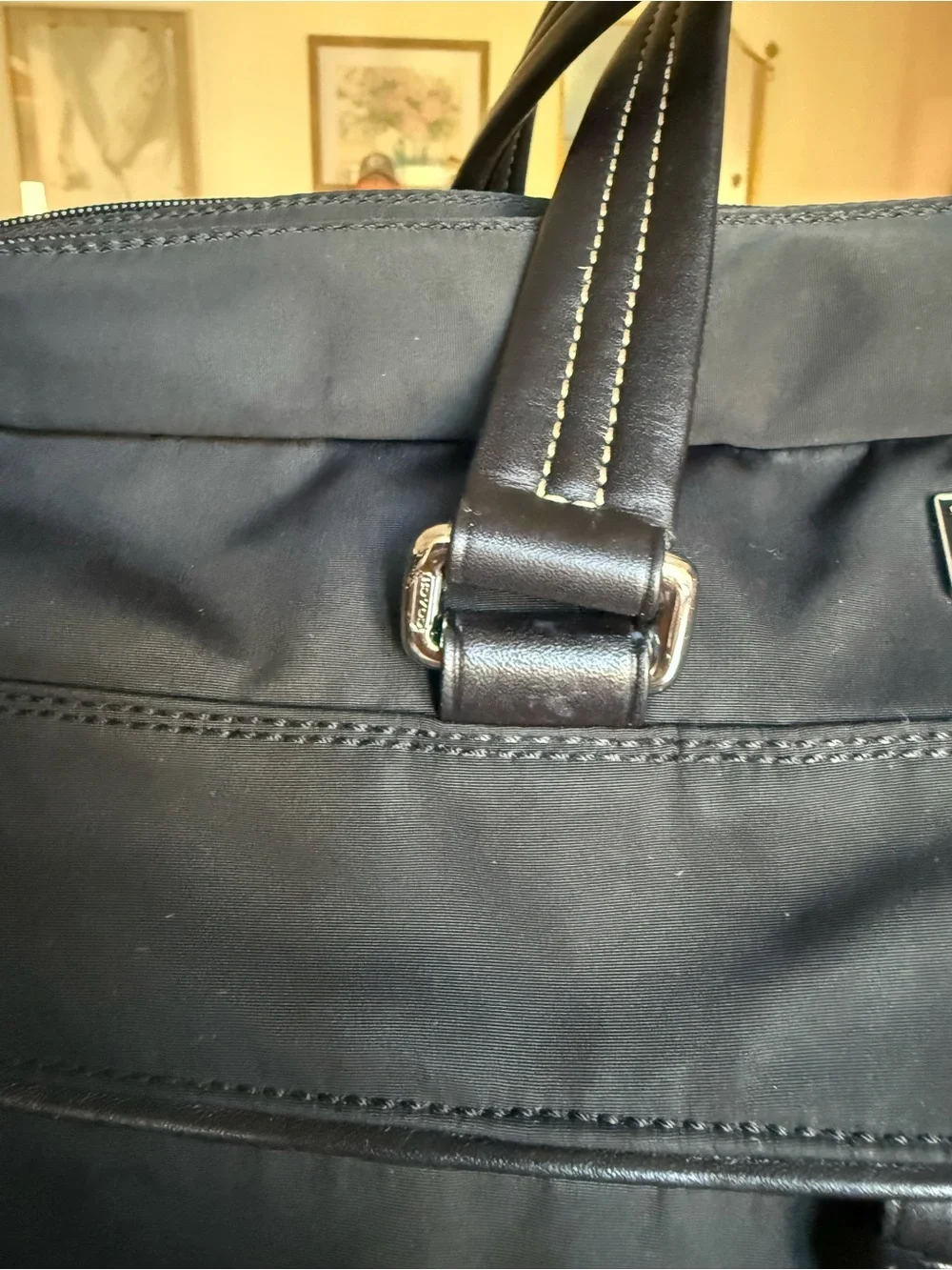 Coach Varick Briefcase | Black Nylon Laptop Bag | Professional Commuter